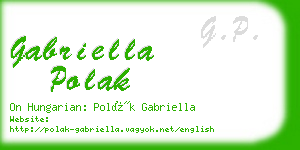 gabriella polak business card